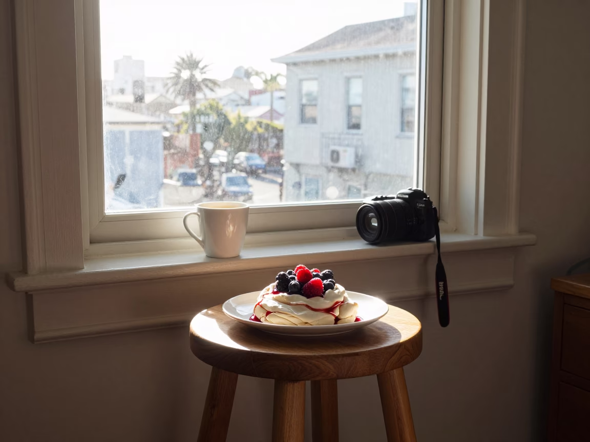 Morning Coffee in San Francisco at As First Light Reaches The Scene in in San Francisco, California, United States
