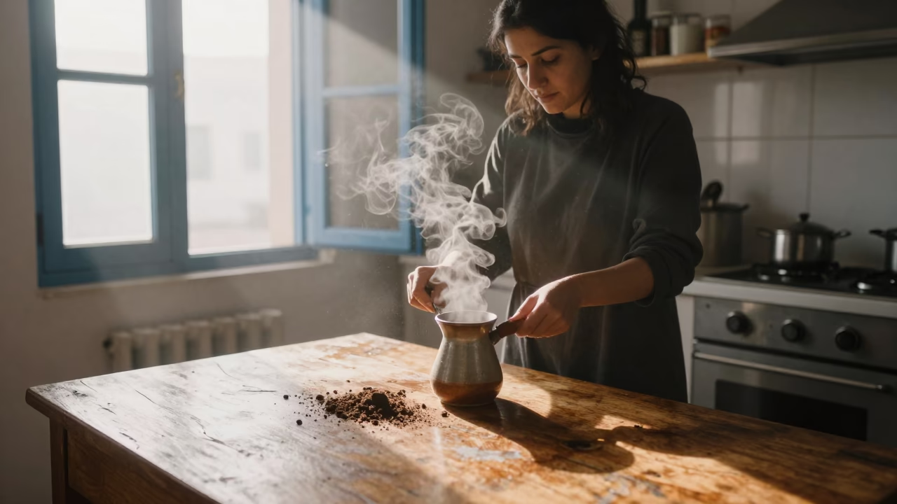 Morning Coffee in Tunis in in Tunis, Tunisia