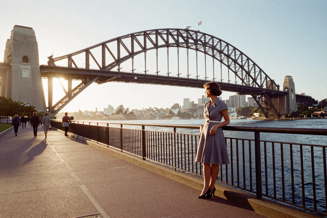 Morning Commute just after sunrise in Sydney in in Sydney, New South Wales, Australia