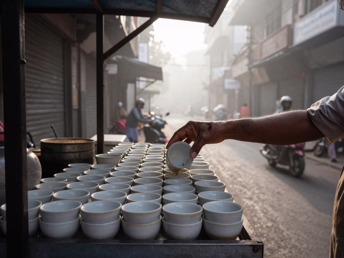 Morning Cups in Mumbai in in Mumbai, India