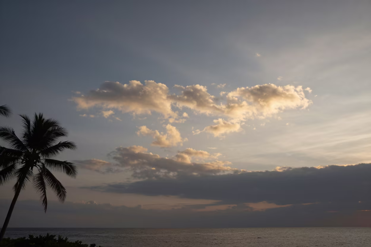 Morning Glory Clouds Over Tropical Phuket Sky in near Phuket