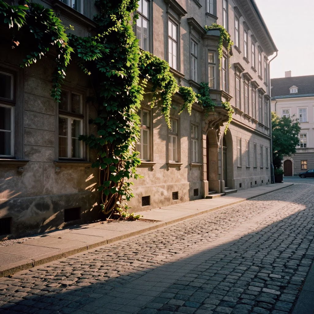 Morning Light at As First Light Reaches The Scene in Vienna in in Vienna, Austria