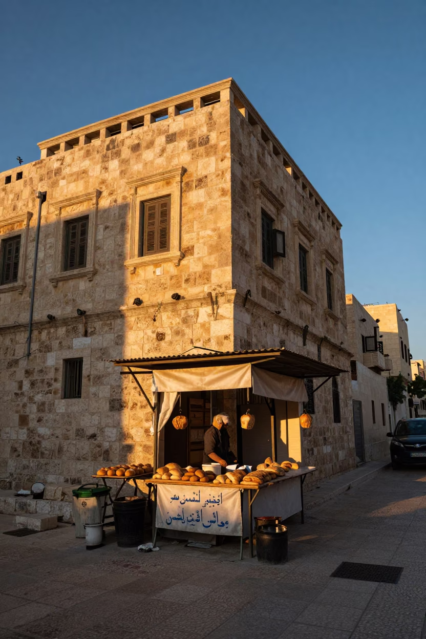 Morning Light at First Light Of Dawn in Amman in in Amman, Jordan