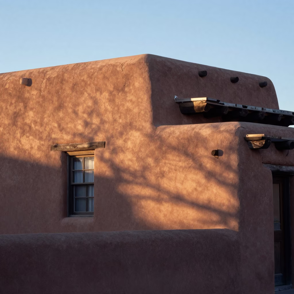 Morning Light at The Early Morning Light in Santa Fe in in Santa Fe, New Mexico, United States