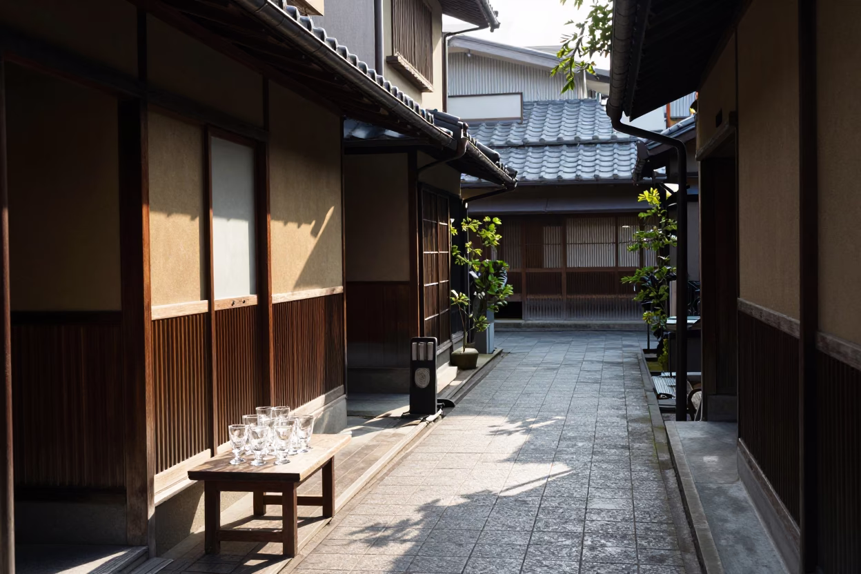 Morning Light at The Late Morning Light in Osaka in in Osaka, Japan