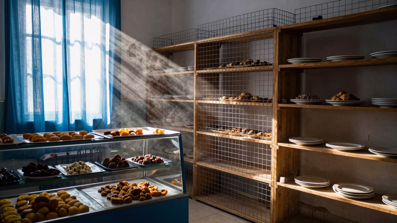Morning Light in Batna Pet Bakery Display in inside an adoption room in Batna