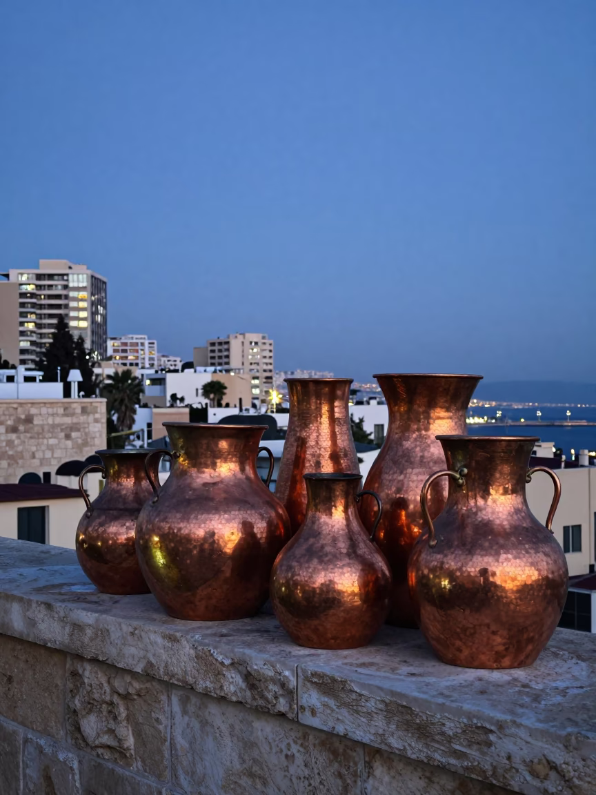 Morning Light in Beirut at Nautical Dawn Light in in Beirut, Lebanon