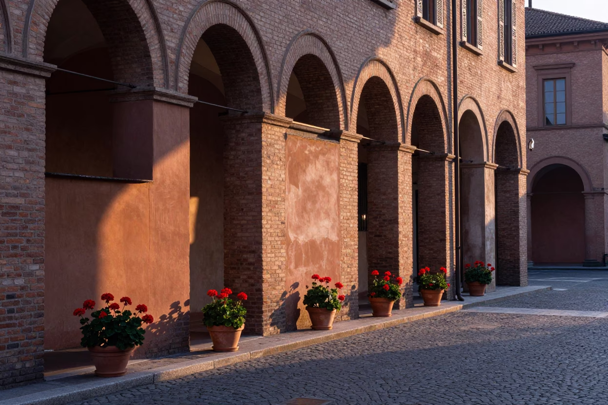 Morning Light in Bologna at Nautical Dawn Light in in Bologna, Italy