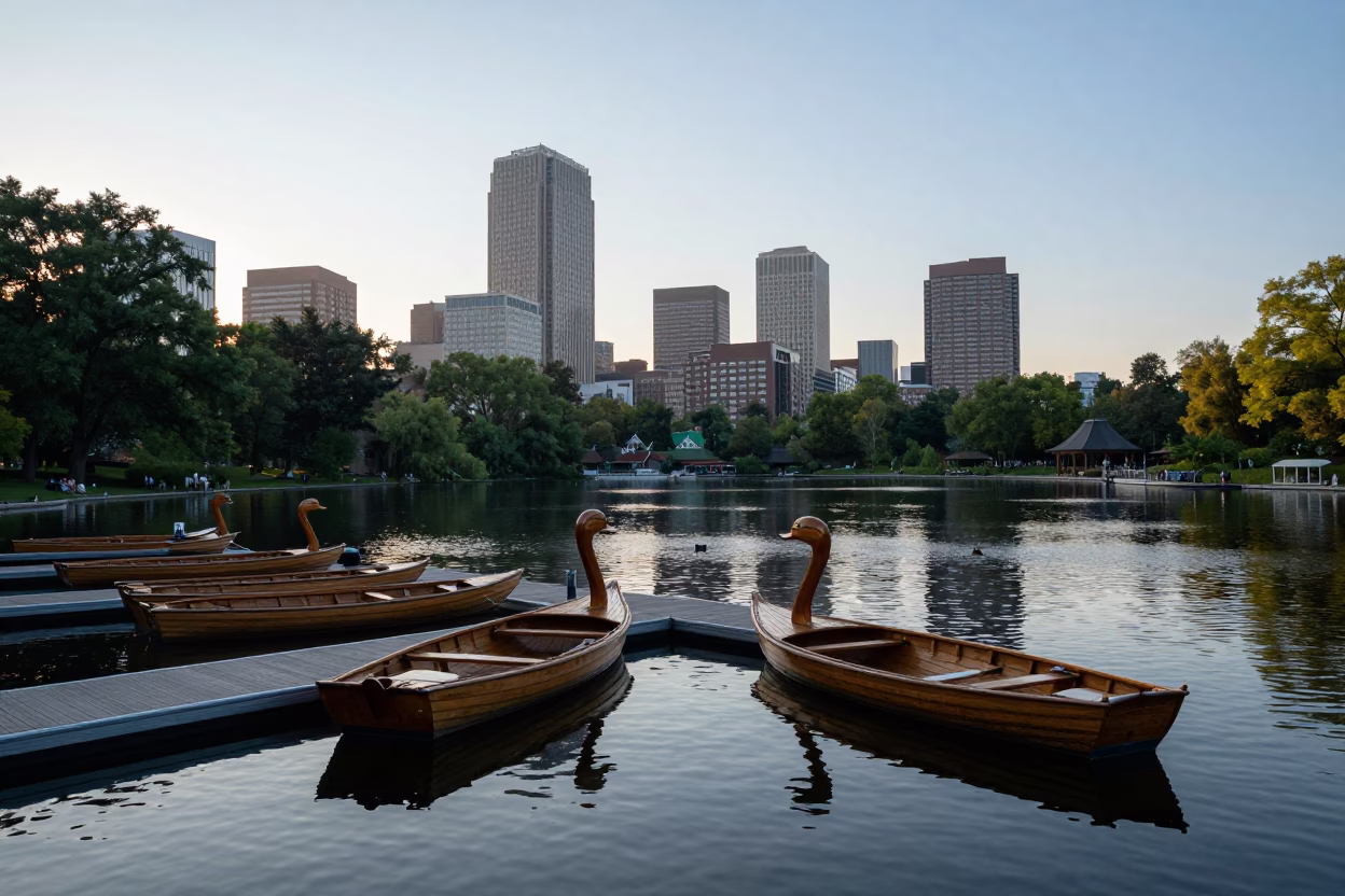 Morning Light in Boston at The Early Morning Light in in Boston, Massachusetts, United States