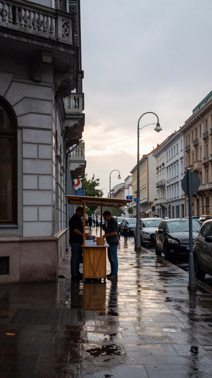 Morning Light in Budapest at First Light in in Budapest, Hungary