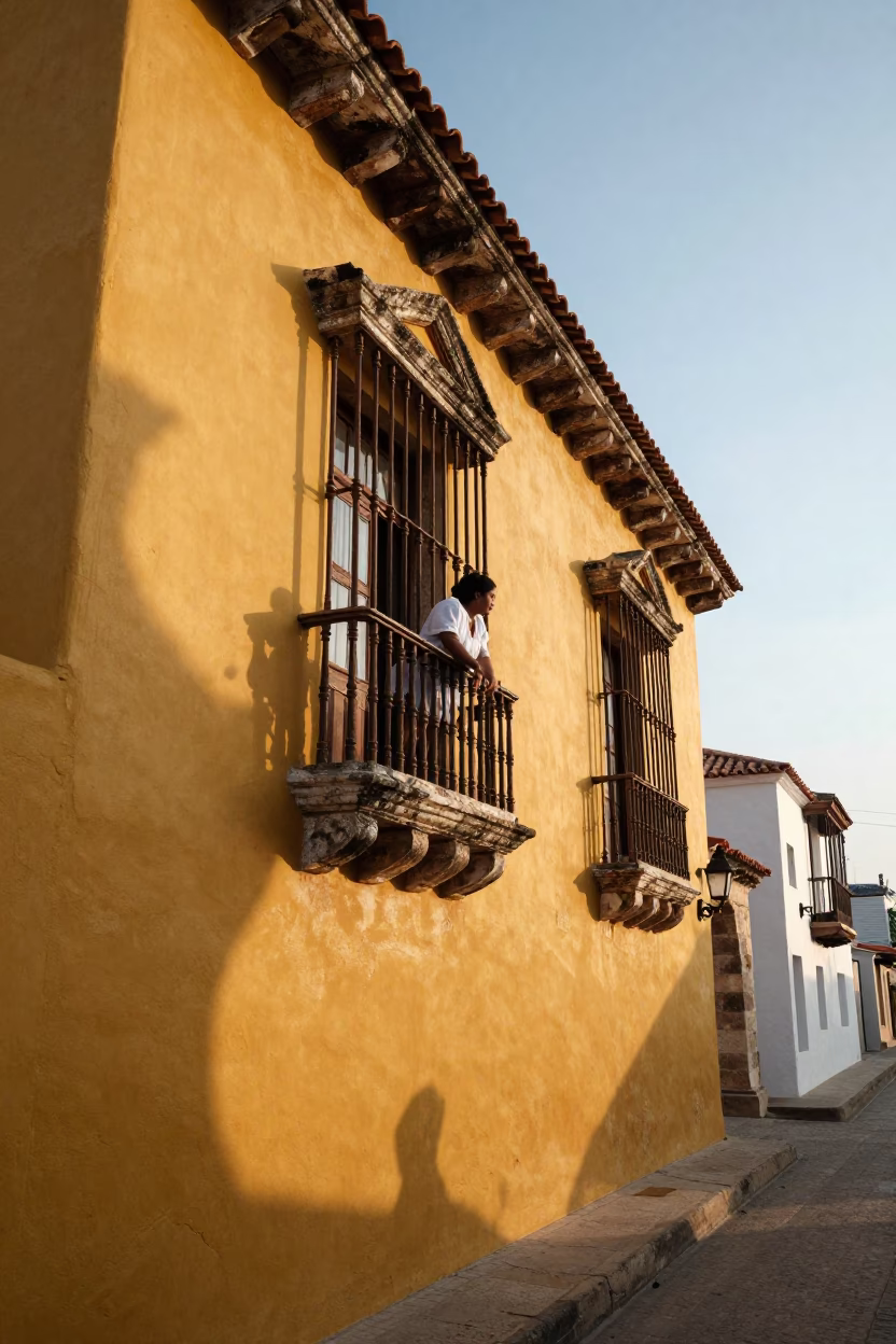 Morning Light in Cartagena at The Early Morning Light in in Cartagena, Colombia