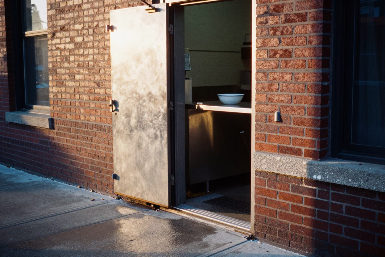 Morning Light in Chicago at As First Light Reaches The Scene in in Chicago, Illinois, United States