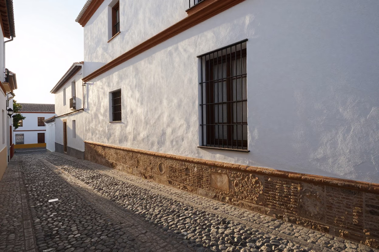 Morning Light in Granada at The Early Morning Light in in Granada, Spain
