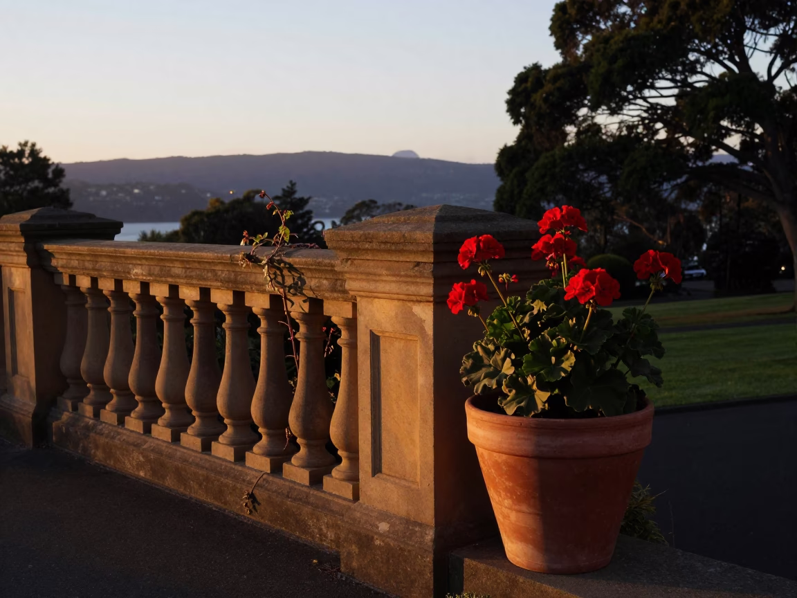 Morning Light in Hobart at The Still Hours Before Dawn Light in in Hobart, Tasmania, Australia