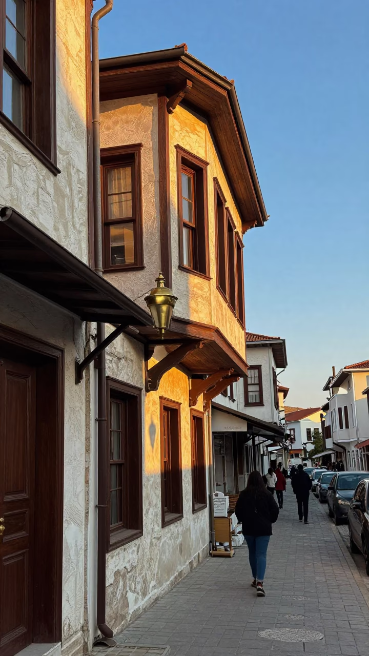 Morning Light in Izmir at As First Light Reaches The Scene in in Izmir, Turkey