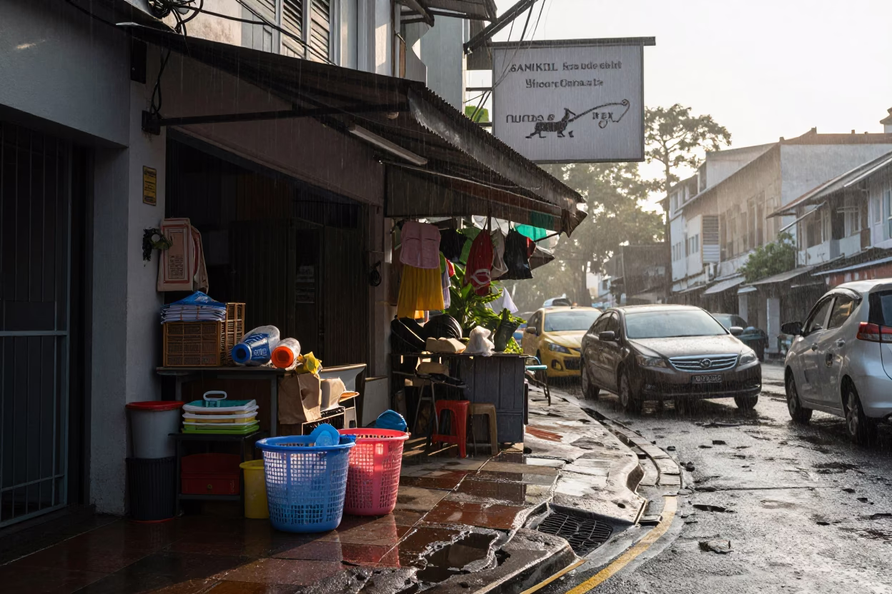 Morning Light in Kuala Lumpur at First Light in in Kuala Lumpur, Malaysia