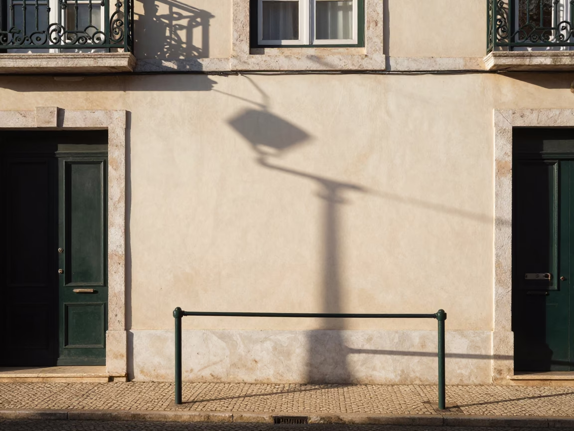 Morning Light in Lisbon at Late Morning Light in in Lisbon, Portugal