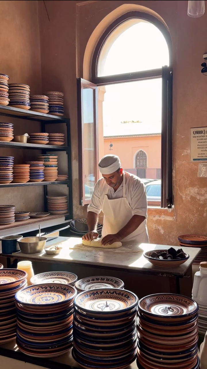 Morning Light in Marrakech at The Late Morning Light in in Marrakech, Morocco