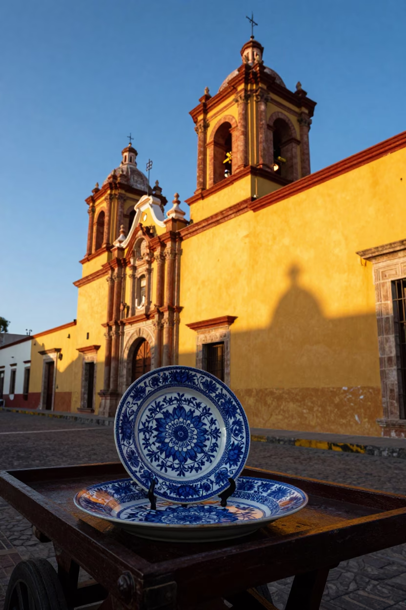 Morning Light in Merida at As First Light Reaches The Scene in in Merida, Mexico