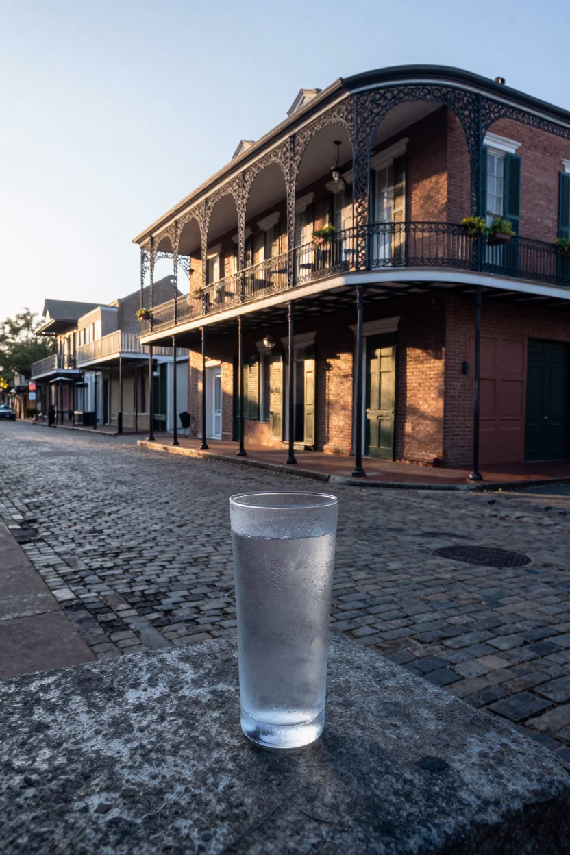 Morning Light in New Orleans at Sunrise Light in in New Orleans, Louisiana, United States