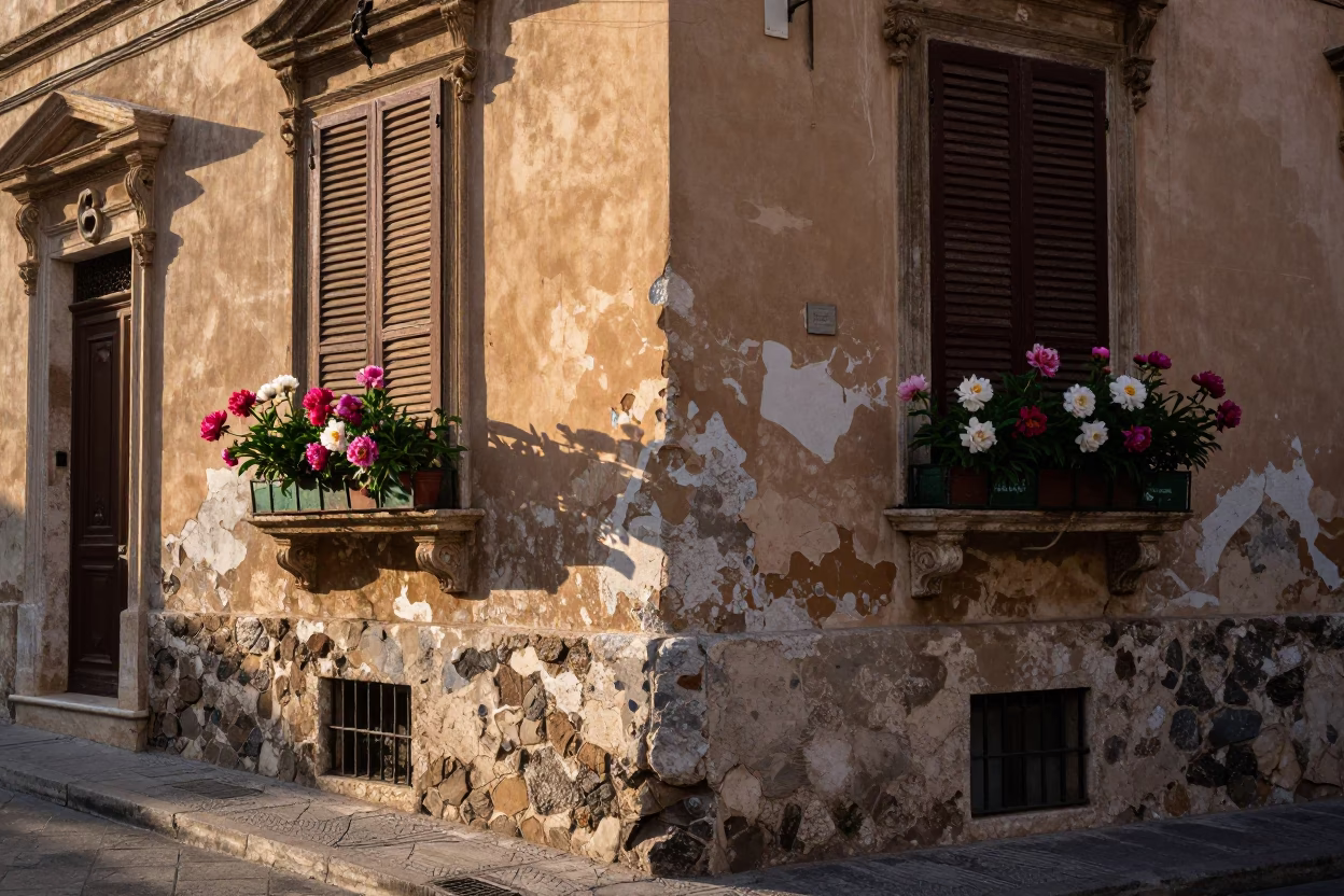 Morning Light in Palermo at The Late Morning Light in in Palermo, Italy