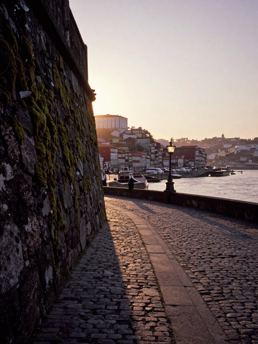 Morning Light in Porto at First Light Of Dawn in in Porto, Portugal