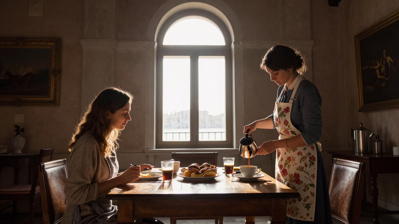 Morning Light in Venice at The Early Morning Light in in Venice, Italy