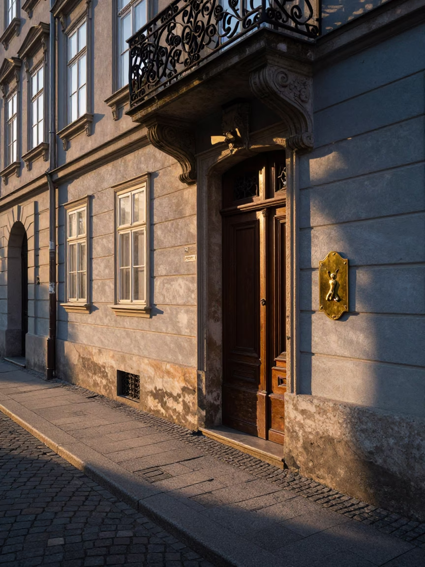 Morning Light in Vienna at The Early Morning Light in in Vienna, Austria