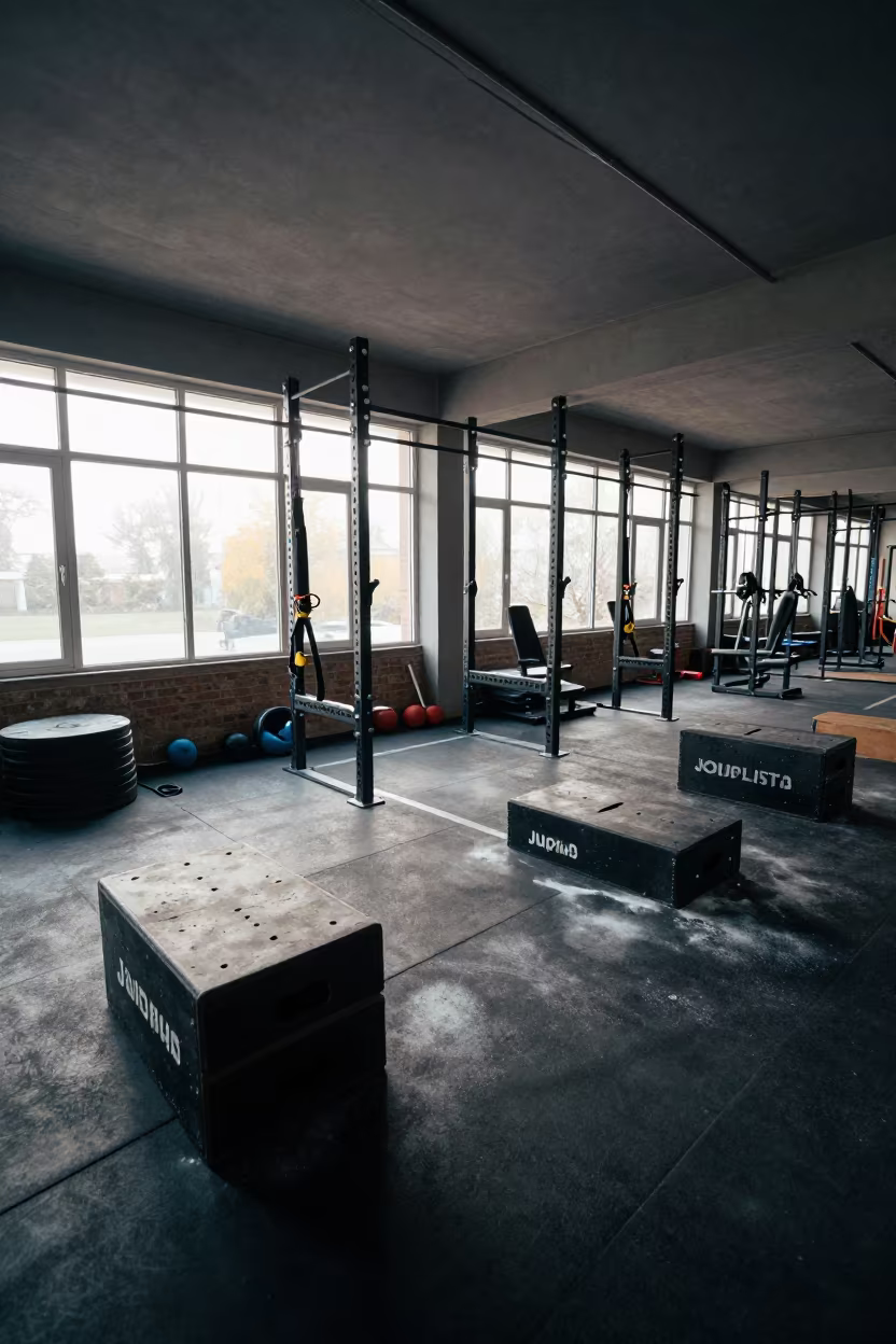 Morning Light in Jaipur Strength Room Circuit Bay in inside a strength room in Jaipur