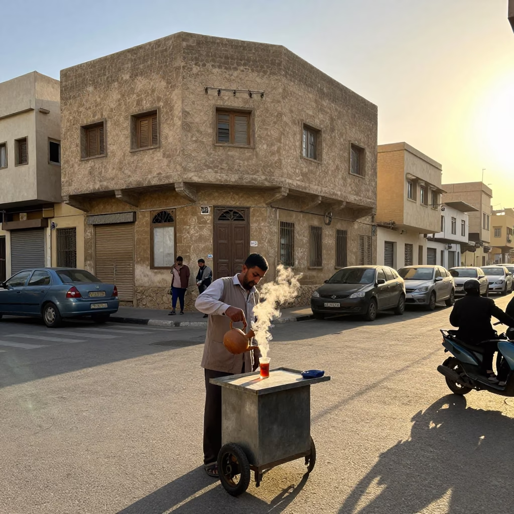 Morning Light just after sunrise in Alexandria in in Alexandria, Egypt