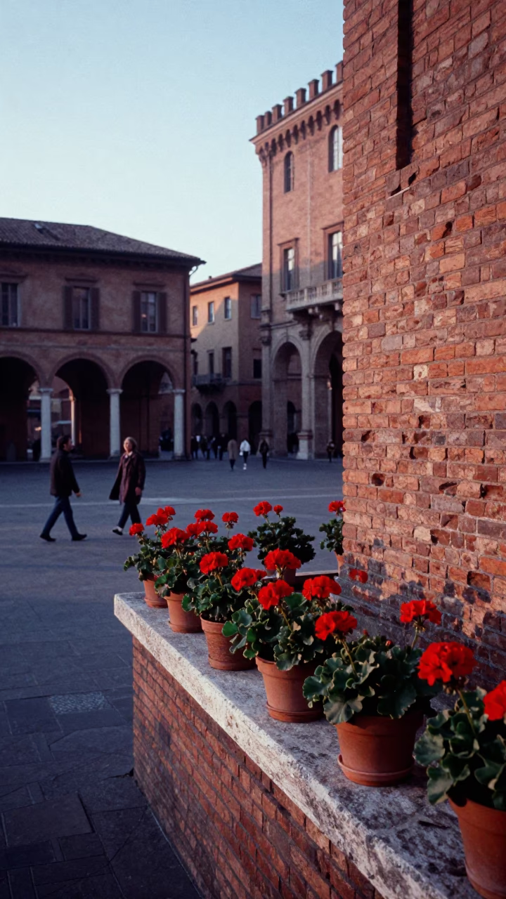 Morning Light just after sunrise in Bologna in in Bologna, Italy