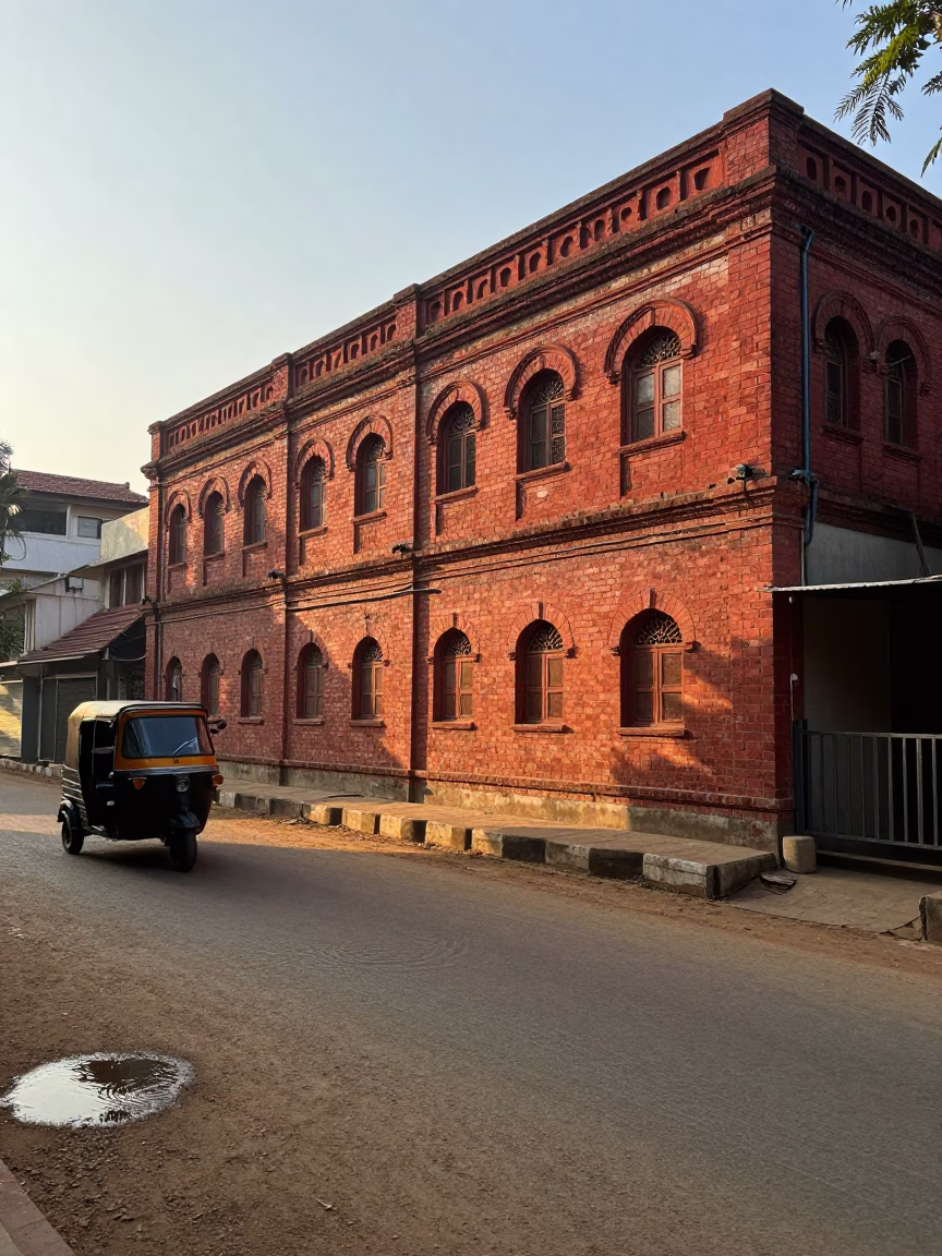 Morning Light just after sunrise in Hyderabad in in Hyderabad, India