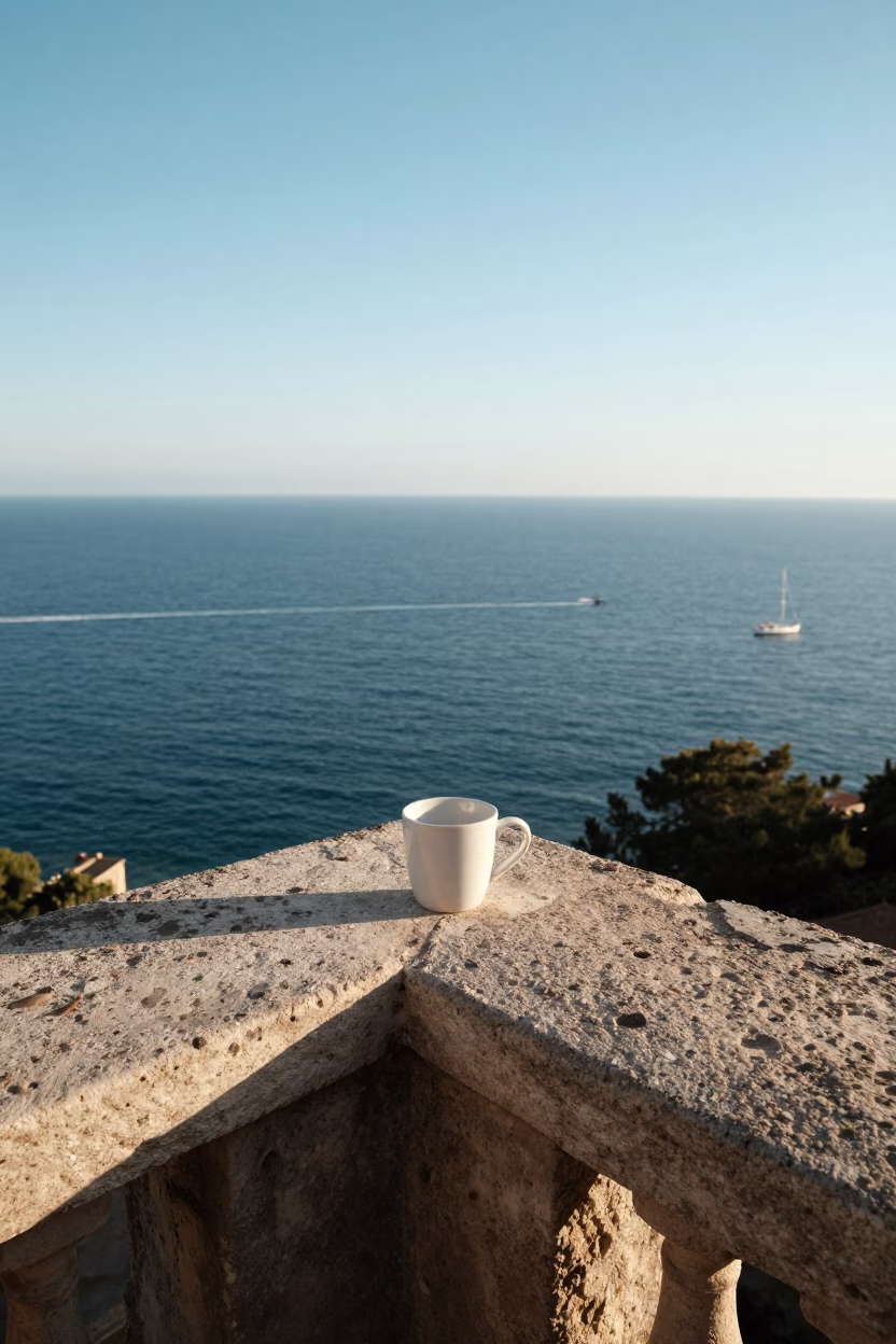 Morning Light just after sunrise in Nice in in Nice, France
