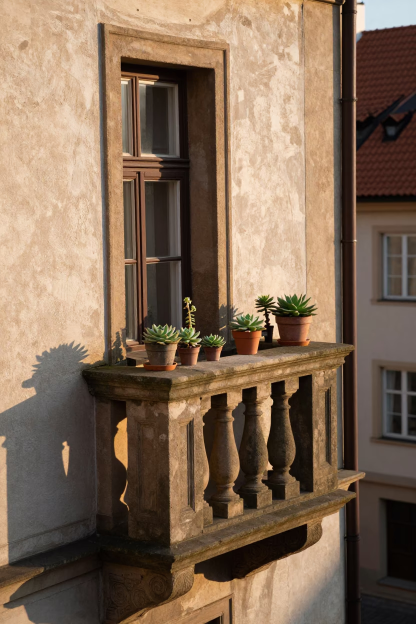 Morning Light just after sunrise in Prague in in Prague, Czech Republic