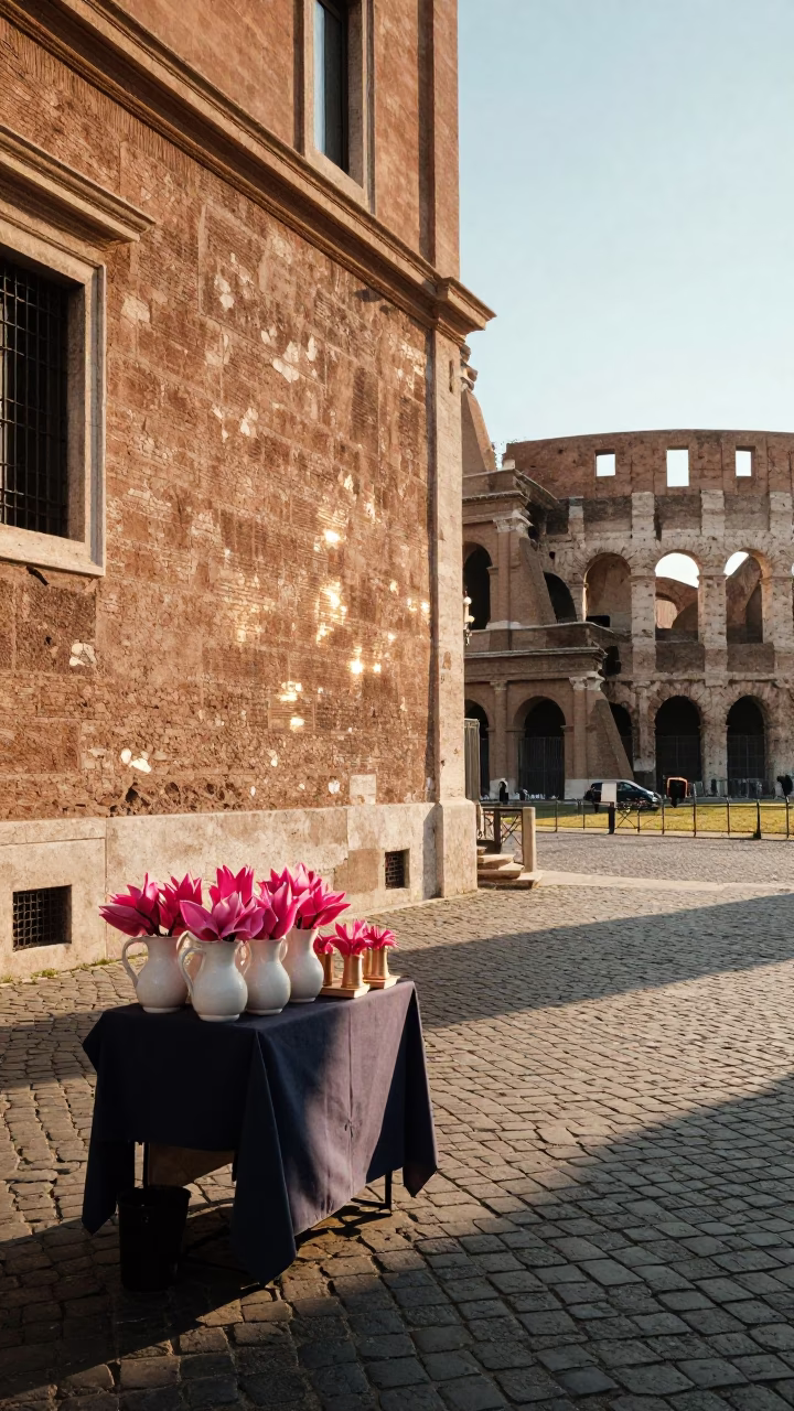 Morning Light just after sunrise in Rome in in Rome, Italy
