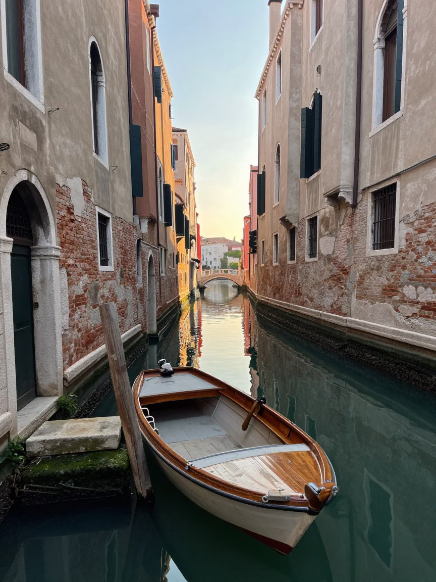 Morning Light just after sunrise in Venice in in Venice, Italy