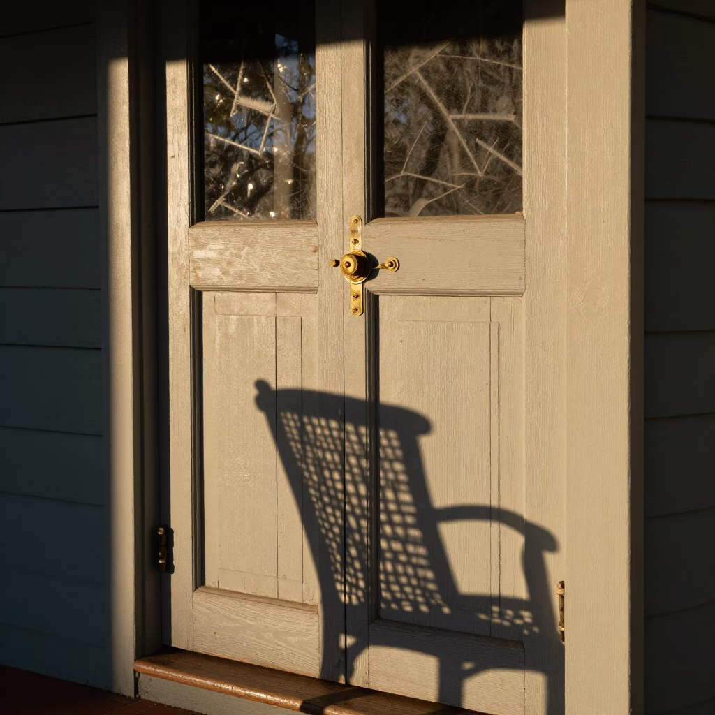 Morning light on Perth Western Australia street scene with brass hardware and shadow details in in Perth, Western Australia, Australia