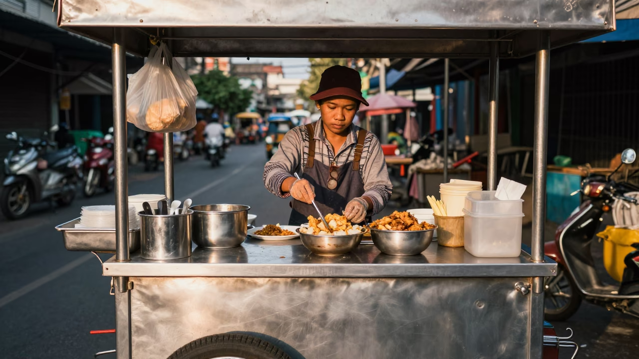 Morning Meal in Bangkok in in Bangkok, Thailand
