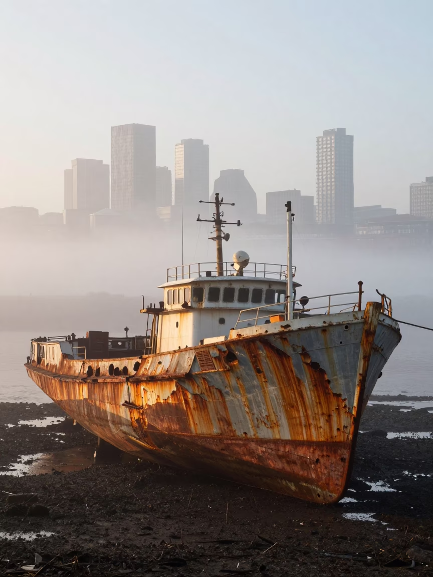 Morning Mist in Bristol at The Early Morning Light in in Bristol, United Kingdom