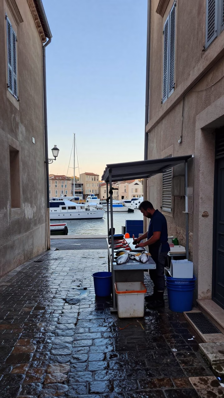 Morning Prep in Marseille in in Marseille, France