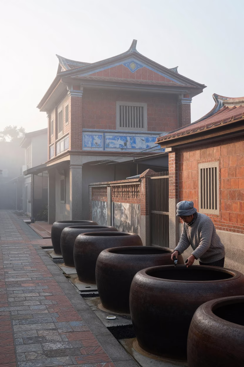 Morning Prep in Tainan in in Tainan, Taiwan
