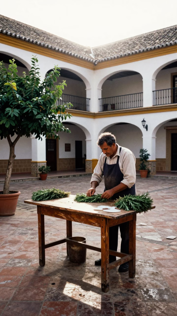 Morning Preparation in Seville in in Seville, Spain