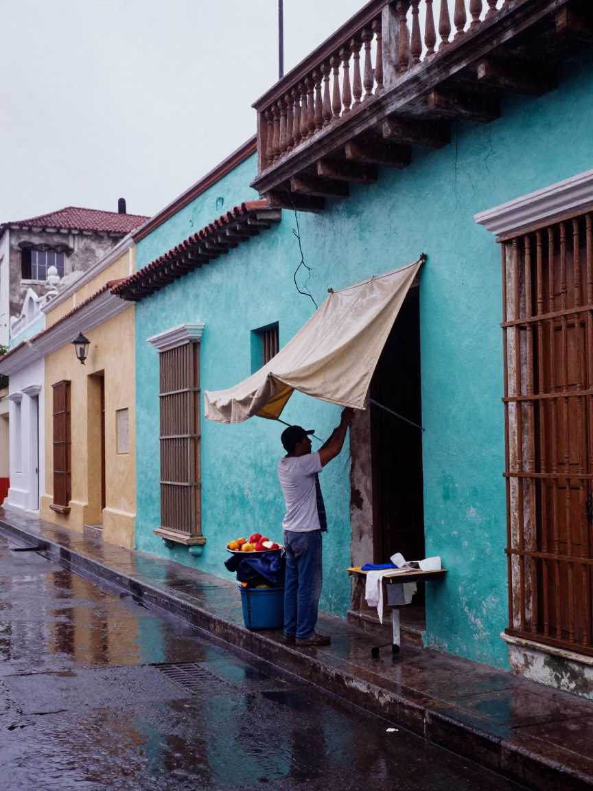 Morning Routine in Cartagena in in Cartagena, Colombia