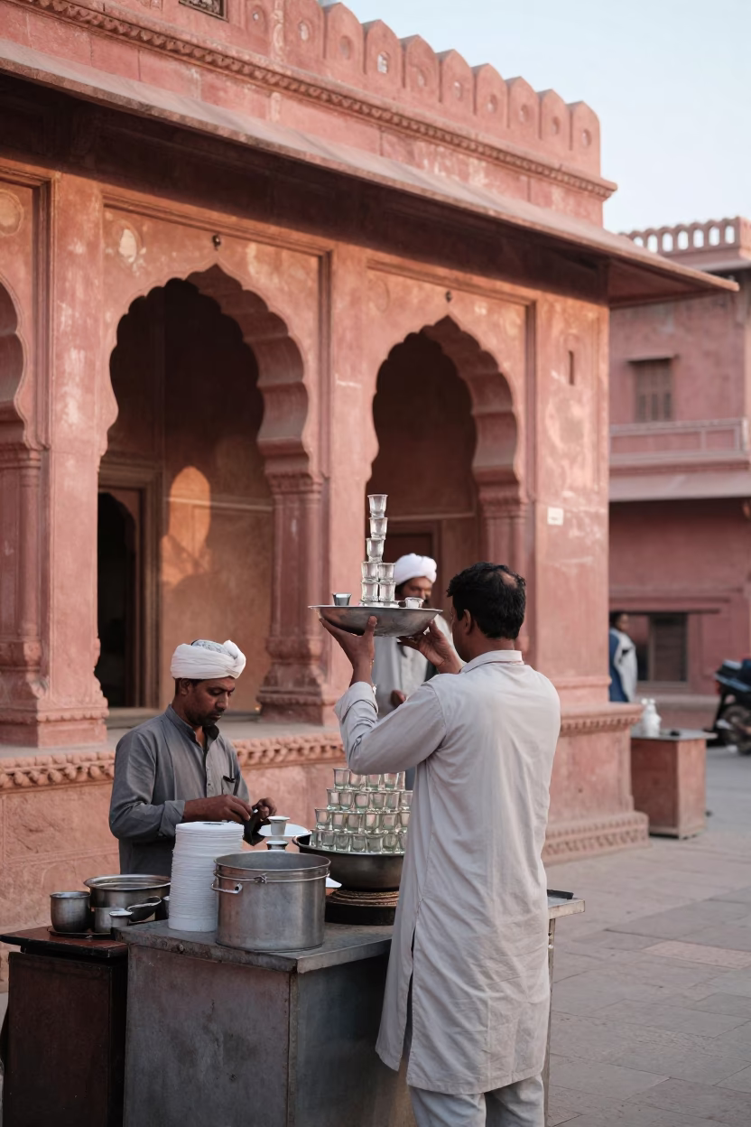 Morning Routine in Jaipur in in Jaipur, India