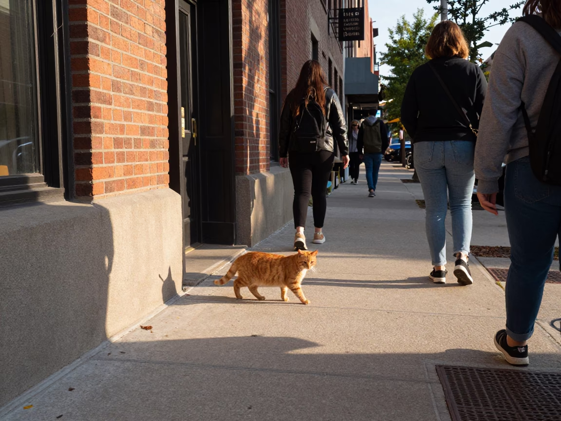Morning Scene in Chicago at The Late Morning Light in in Chicago, Illinois, United States