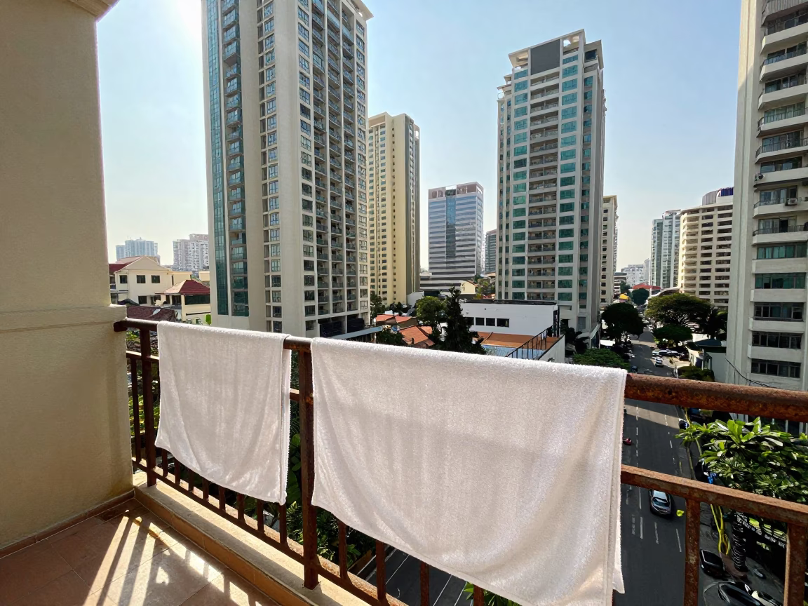 Morning Scene in Ho Chi Minh City in in Ho Chi Minh City, Vietnam