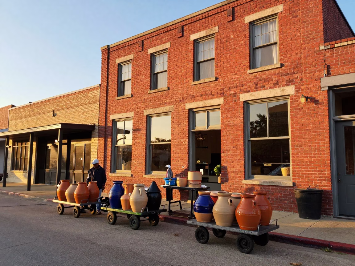 Morning Scene just after sunrise in Austin in in Austin, Texas, United States