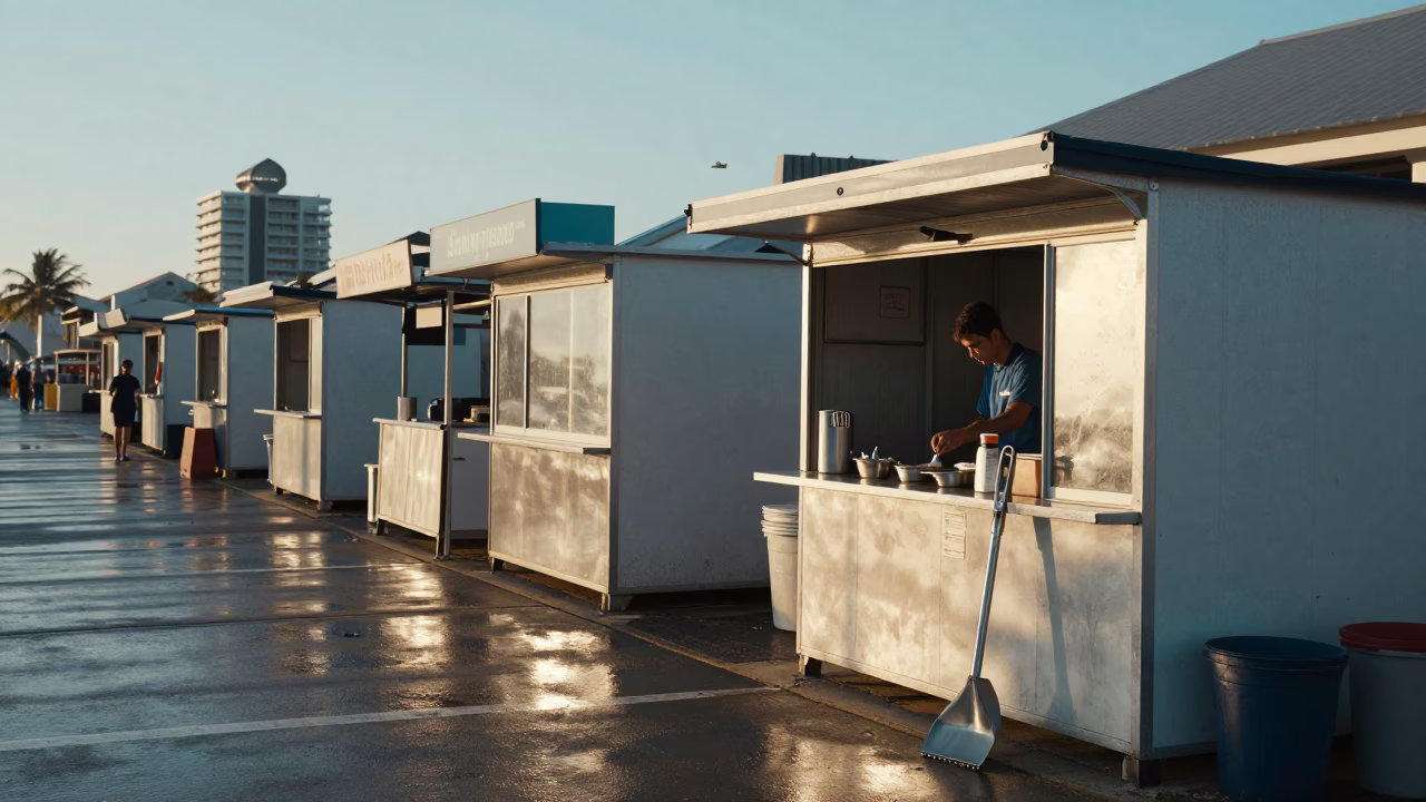 Morning Setup in Durban in in Durban, South Africa