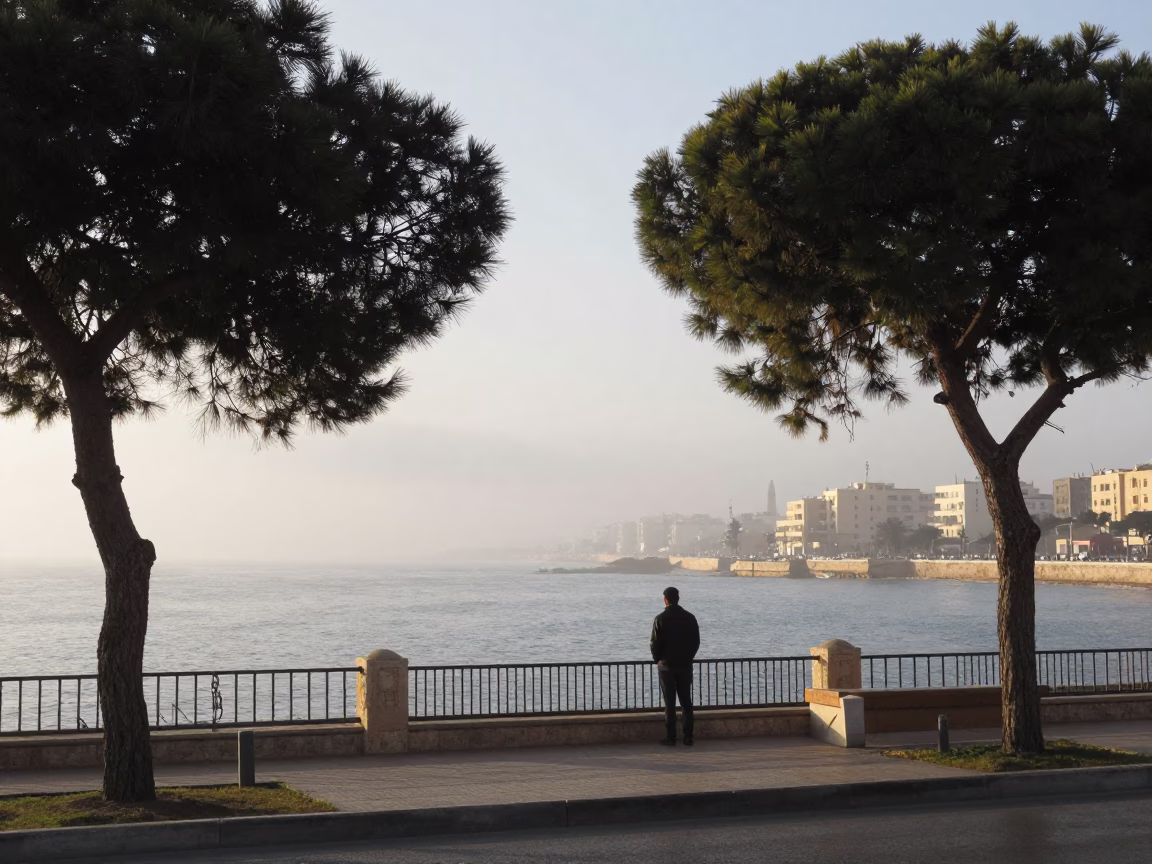 Morning Solitude in Alexandria in in Alexandria, Egypt
