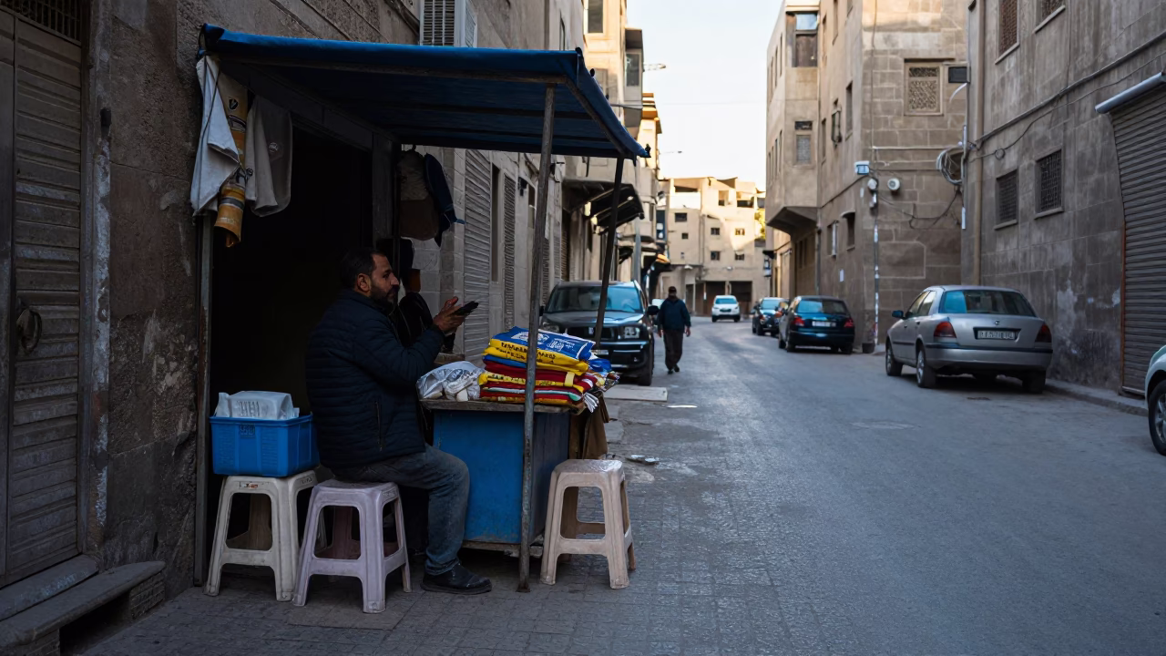 Morning Stall in Cairo in in Cairo, Egypt